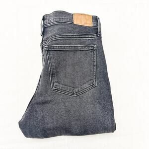 Madewell The Perfect Vintage Jean Black Acid Wash Denim Jean Size 28